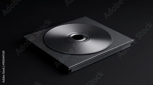 Dark Multimedia Disc Mockup for Professional Use