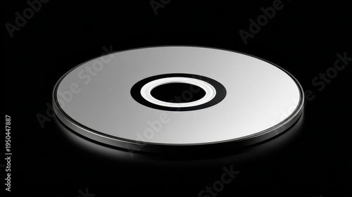 Cinematic DVD Mockup with Sleek Disc Label