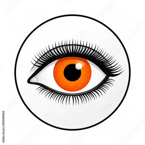 Intriguing Gaze: A captivating digital illustration of an eye, radiating a vibrant aura of watchfulness and perception.