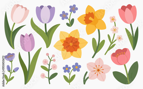 Cute Clipart Set Vector