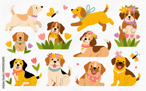 Cute Clipart Set Vector