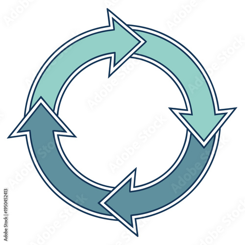 Free Download A circular arrow cycle symbol - GFXLoad