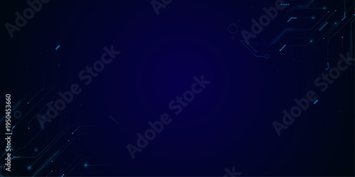  Generative or search bar on futuristic circuit motherboard. Futuristic digital circuit board with electronic elements. Circuit board with connected lines and dots.