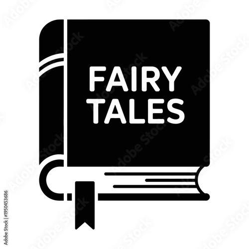 Vector of a fairy tales book with a bookmark.