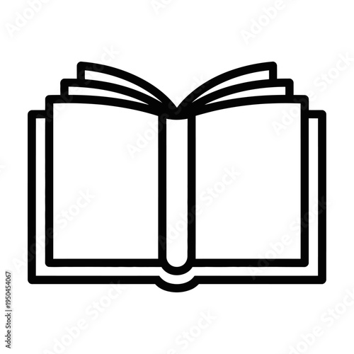 Wallpaper Mural Vector of an open book with blank pages Torontodigital.ca