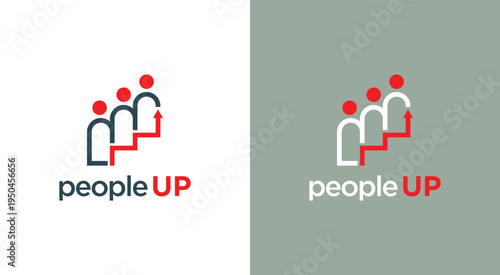 People Up Logo A Modern and Symbolic Representation of Growth and Progress.