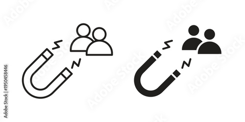 Attraction icon. Simple linear element illustration. Thin stroke sign can be used for web, mobile and UI.