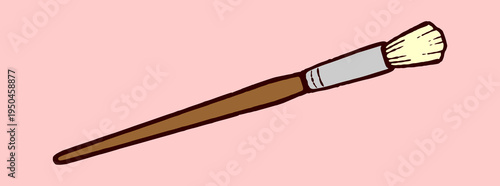 Fine Round Tip Artist Brush Illustration for Detailed Painting and Creative Watercolor Art.