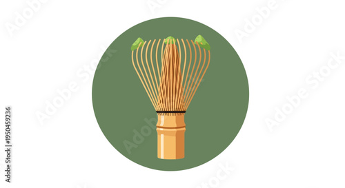 Japanese Bamboo Whisk (Chasen) for Matcha Tea Preparation - Traditional Tool