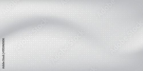 Top Dot white gray wave light technology texture background. connection cyber