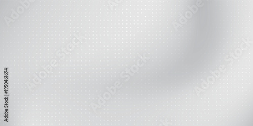 Top Dot white gray wave light technology texture background. connection cyber