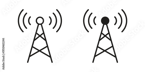 Cellular icon. Simple linear element illustration. Thin stroke sign can be used for web, mobile and UI.