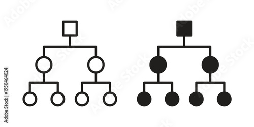 classification icon. Simple linear element illustration. Thin stroke sign can be used for web, mobile and UI.