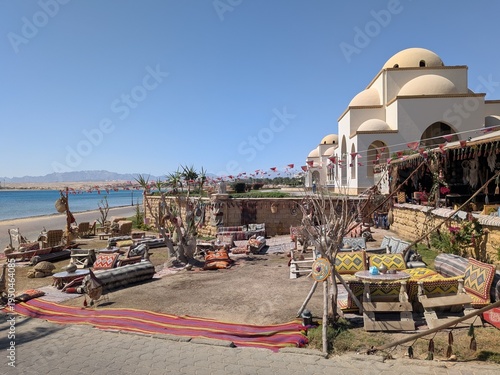view of the old town Sahl Hasheesh Red Sea Egypt