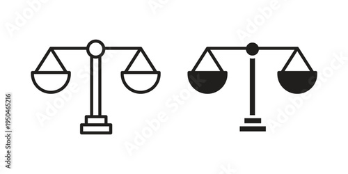 Compare icon. Simple linear element illustration. Thin stroke sign can be used for web, mobile and UI.