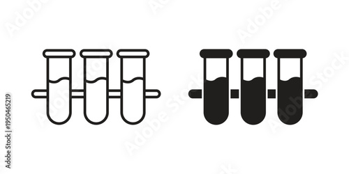 Communicating vessels icon. Simple linear element illustration. Thin stroke sign can be used for web, mobile and UI.