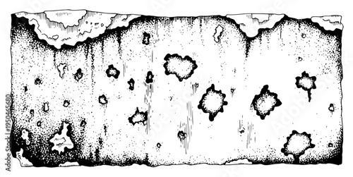 Grungy distressed wall texture with stippled dots and irregular dark spots