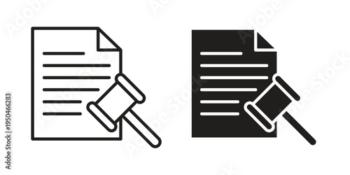 Corporative law icon. Simple linear element illustration. Thin stroke sign can be used for web, mobile and UI.