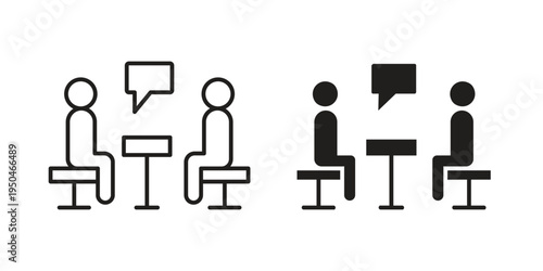 Counsel icon. Simple linear element illustration. Thin stroke sign can be used for web, mobile and UI.