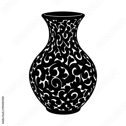 vase on white background