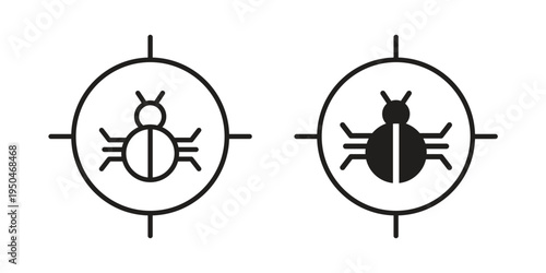 Debug icon. Simple linear element illustration. Thin stroke sign can be used for web, mobile and UI.