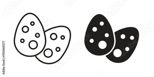 Dinosaur egg icon. Simple linear element illustration. Thin stroke sign can be used for web, mobile and UI.