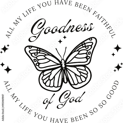 I will sing of the goodness of His Goodness Svg