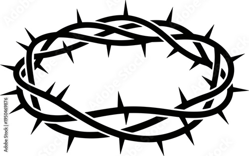 Crown of Thorns Svg, Christian Easter Svg