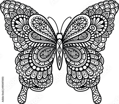 Mandala butterfly 3