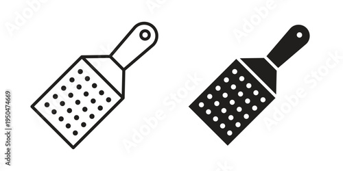 Grater icon. Simple linear element illustration. Thin stroke sign can be used for web, mobile and UI.