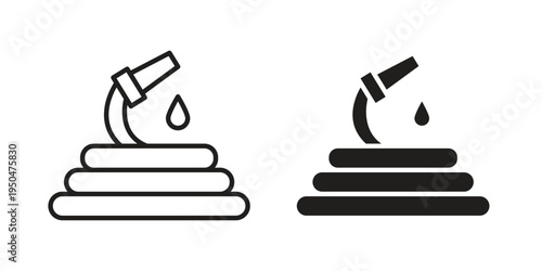 Hose icon. Simple linear element illustration. Thin stroke sign can be used for web, mobile and UI.