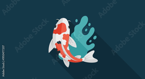 Koi Fish Swimming in Water