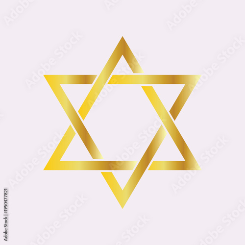 David star jewish golden element