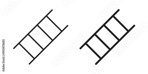 Ladder icon. Simple linear element illustration. Thin stroke sign can be used for web, mobile and UI.