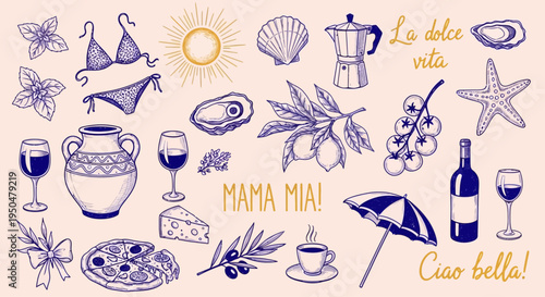 Italian Summer Vibes A Taste of La Dolce Vita with Food, Drinks, and Seaside Delights