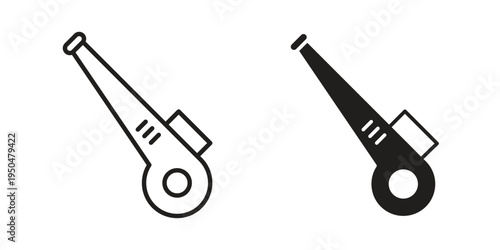 Leaf blower icon. Simple linear element illustration. Thin stroke sign can be used for web, mobile and UI.