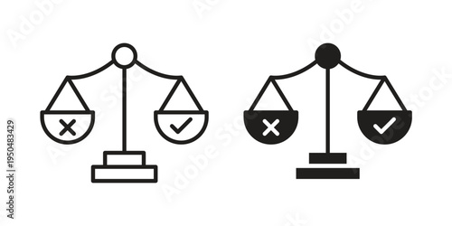 Moral icon. Simple linear element illustration. Thin stroke sign can be used for web, mobile and UI.