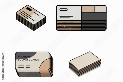 stack of premium business cards