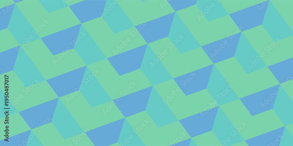 Fototapeta premium Abstract Geometric Pattern generative computational art illustration