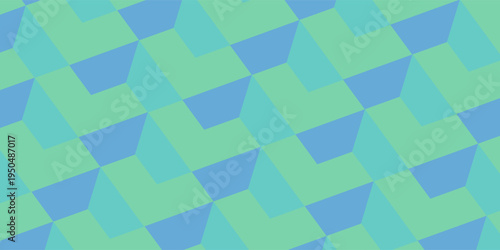 Abstract Geometric Pattern generative computational art illustration