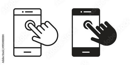 Self service icon. Simple linear element illustration. Thin stroke sign can be used for web, mobile and UI.