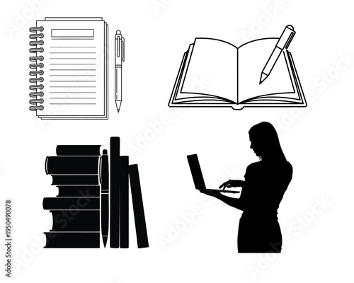 Educational and literary icons