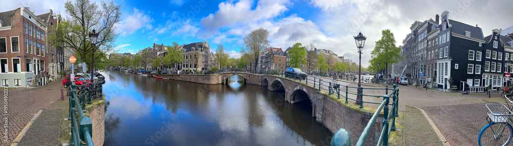 Fototapeta premium Houses of Amstardam, Netherlands