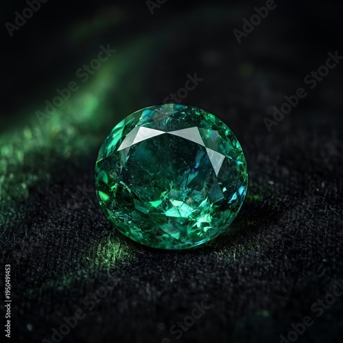 Emerald Green Stone A vibrant and luxurious green color