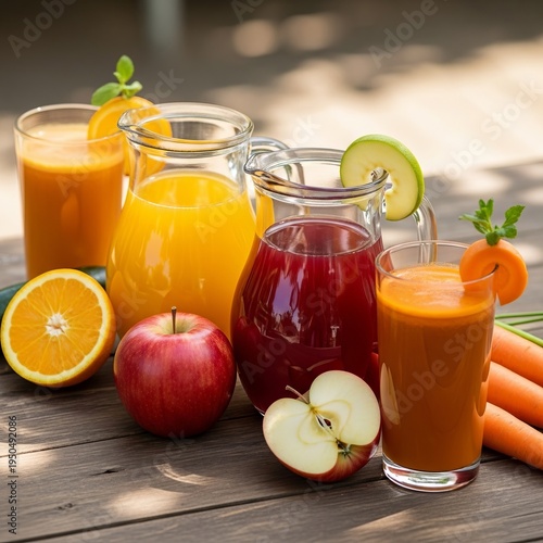Juice A liquid extract from fruits or vegetables such as orange