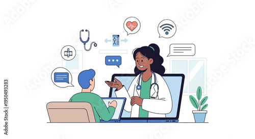 Online Doctor Consultation: Patient and Physician Connect via Video Call