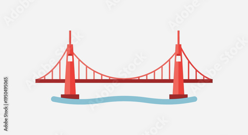 Golden Gate Bridge Illustration