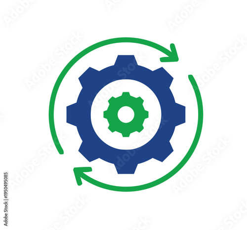 green gear icon