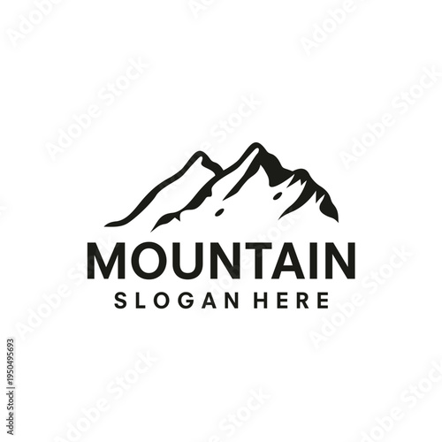 Mountain  logo design template illustration vector