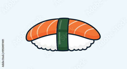 Salmon Nigiri Sushi: Delicious Japanese Food Icon